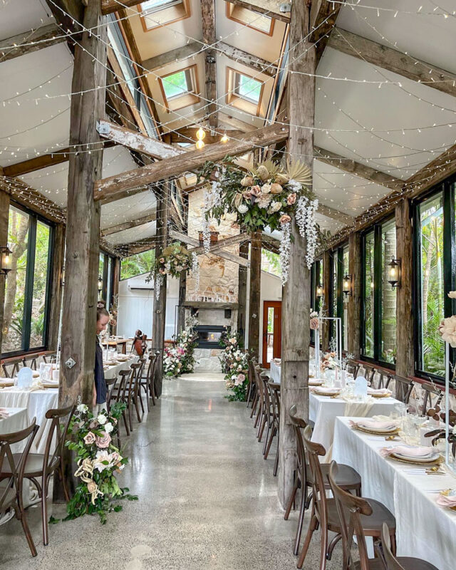 Glasshouse Reception room at Montvale