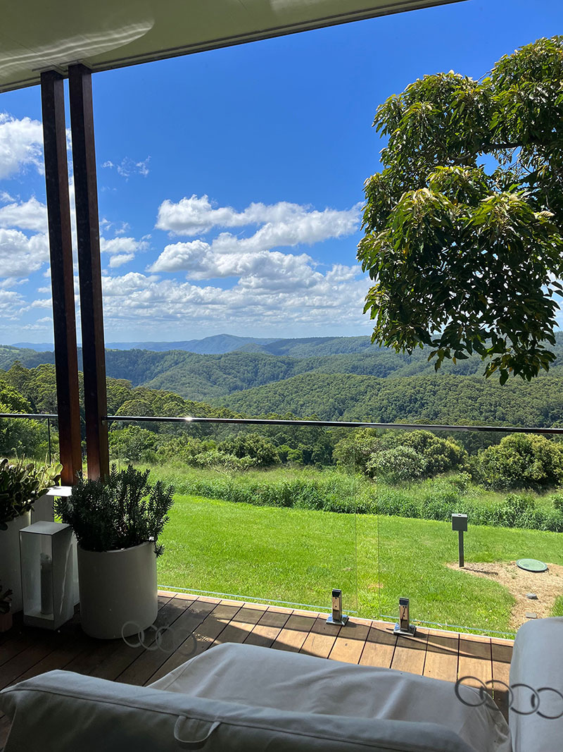 Beautiful views from Scandi at Maleny cabin